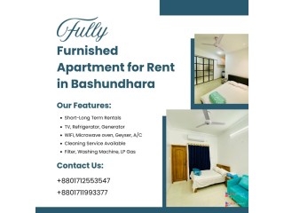 Fully Furnished 2BHK Apartment for Rent – Bashundhara R/A