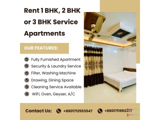 Luxury 1/2/3/4 Bedroom Furnished Apt Rent in Bashundhara R/A