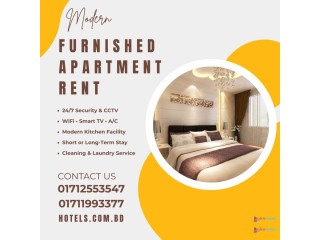 Furnished 3-Bedroom Flat Rent in Bashundhara R/A,Dhaka