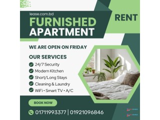 Modern Luxury Awaits – Premium Furnished 2-Room Apartment for Rent in Baridhara