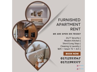 Ready-to-Move Furnished Serviced Apartment for Rent – Baridhara