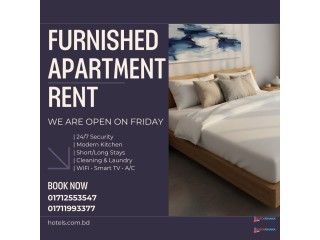 Luxury Furnished 3-Bed Apartment, Bashundhara R/A