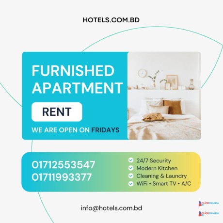 furnished-serviced-one-apartment-for-rent-in-bashundhara-ra-dhaka-big-0