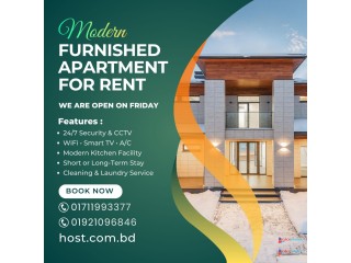 Fully Furnished 2 Bedroom Apartment for Rent in Bashundhara R/A , Dhaka