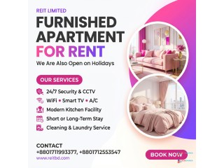 Fully Furnished 3 Bedroom Apartment for Rent in Bashundhara
