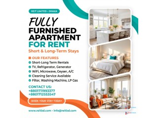 Furnished 2 Bedroom Apartment Rent in Bashundhara R/A