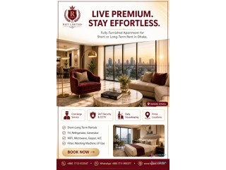 Fully Furnished 2BHK in Bashundhara | Short & Long Stay