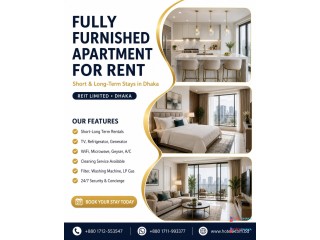 Premium 1BHK Serviced Flat in Bashundhara R/A!