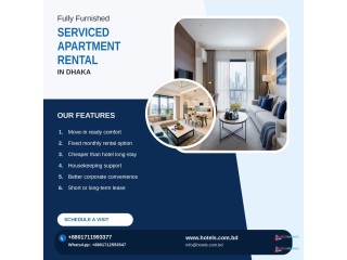 Fully Furnished 2-Bed Apartment for Rent in Bashundhara