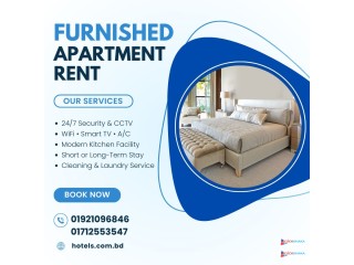 Furnished 2BHK Serviced Apartment for Rent in Bashundhara R/A