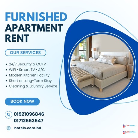 furnished-2bhk-serviced-apartment-for-rent-in-bashundhara-ra-big-0