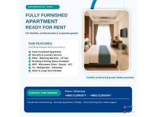 Fully Furnished 2-Bedroom Serviced Apartment for Rent