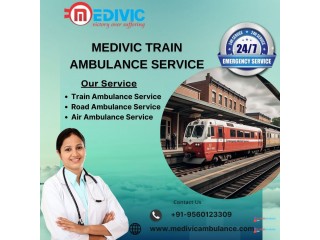 Medivic Train Ambulance Service in Allahabad provides the best care facilities to the patients