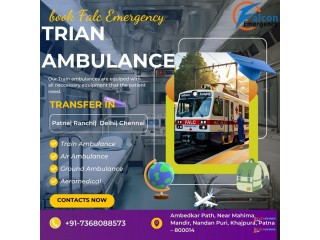 Use the more secure Falc Emergency train ambulance service in Patna