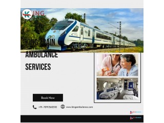 Book King Train Ambulance Service in Guwahati equipped with latest medical equipment