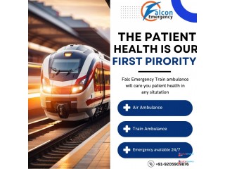 Falc Emergency Train Ambulance Service in Ranchi Caters to the Needs of all Patients