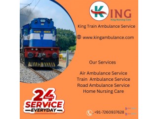 King offers Fully Customizable Train Ambulance Services in Jabalpur for Patients
