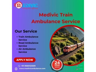 Medivic Train Ambulance Services in Gorakhpur Transfer Patients with Highest Care