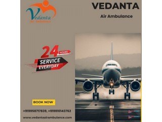 Book Paramedical Vedanta Air Ambulance Service in Ahmedabad with Medical Equipment