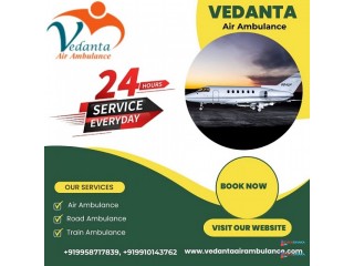 Book Superlative Vedanta Air Ambulance Service in Cooch Behar with Medical Tool