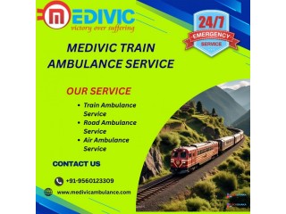 Medivic Aviation Train Ambulance in Patna is the best option for long-distance travel