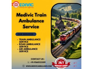 Medivic Aviation Train Ambulance in Ranchi helps in successfully transporting your loved ones