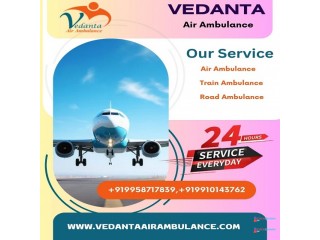 Take Matchless Vedanta Air Ambulance Service in Jamshedpur with Medical Equipment