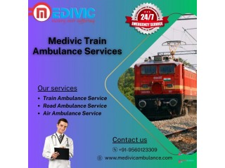 Medivic Aviation train available with ambulance medical facilities in Guwahati