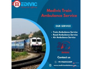 Get Medivic Aviation Train Ambulance Services & ICU Facilities in Delhi