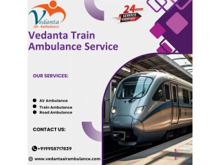 Avail Vedanta Train Ambulance Service in Bhubaneswar at low cost.