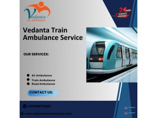 Get Benefit of Vedanta Train Ambulance Service in Guwahati with best medical team.