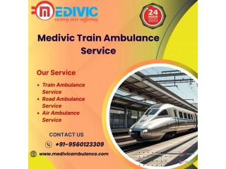 Patients in Allahabad can receive skilled Train Ambulance Care from Medivic