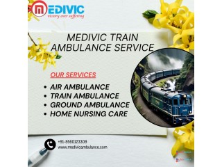 The most careful medical transfer service in Delhi is Medivic Train Ambulance