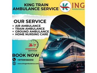 King Train Ambulance Service in Bangalore transports injured patients without delay at affordable rates