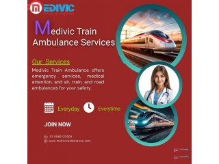Medivic Train Ambulance in Kolkata is equipped with essential Medical equipment