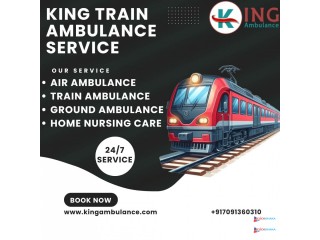 King Train Ambulance Service in Patna provides complete medical setup to treat patients