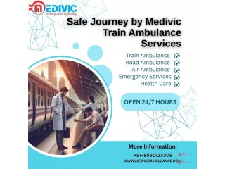 Using Medivic Train Ambulance Services in Guwahati, patients can be relocated properly