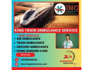 Book King Train Ambulance Service in Kolkata to transfer sick patients to other cities