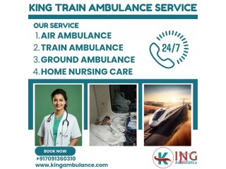 Distance is never a barrier with King Train Ambulance Service in Bangalore