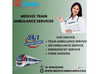 Medivic Train Ambulance in Patna pays attention to patients equipped fully