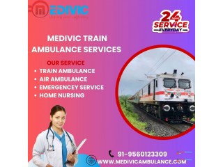Medivic Train Ambulance in Ranchi transports patients with comfort and on time