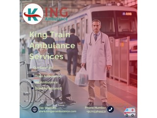 Careful shifting is possible using King Train Ambulance Services in Kolkata