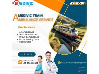 Move your Dear ones with the Medivic Train Ambulance Services in Guwahati