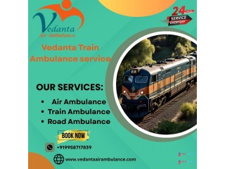 Reach out to Vedanta Train Ambulance Service in Kolkata for safety