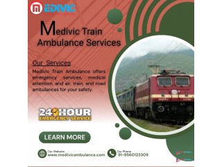 Medivic  Train Ambulance in Silchar Takes Care of All the Transfer Formalities
