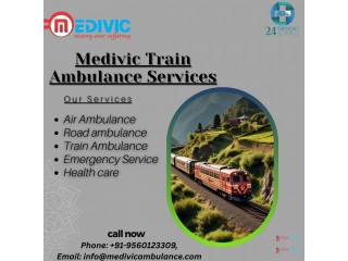Medivic Train Ambulance Service in Guwahati is affordable, dedicated, and well-equipped