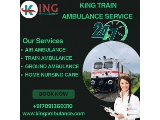 King Train Ambulance Service in Guwahati which provides good medical facilities